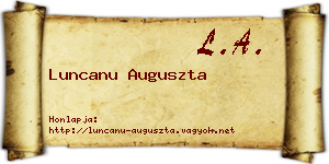 Luncanu Auguszta névjegykártya